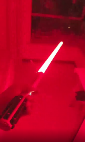 Metal Hilt Heavy Dueling Graflex Lightsaber Luke Skywalker with Electronics Sound Color Changing photo review