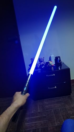 Cosplay Lightsaber Luke skywalker Light Saber Jedi Sith Laser Force FX Heavy Dueling Loud Sound High Light photo review