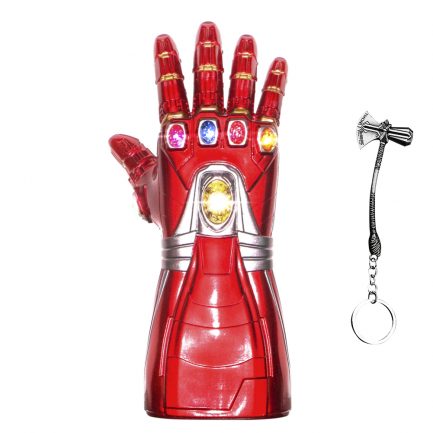 New Iron man Infinity Gauntlet for Kids, Iron Man Glove LED with Removable Magnet Infinity Stones-3 Flash mode.